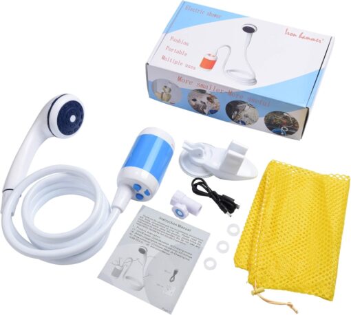 Rechargeable camping shower