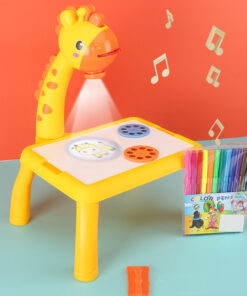 Children LED Projector Art Drawing Table Toys Painting Board Desk