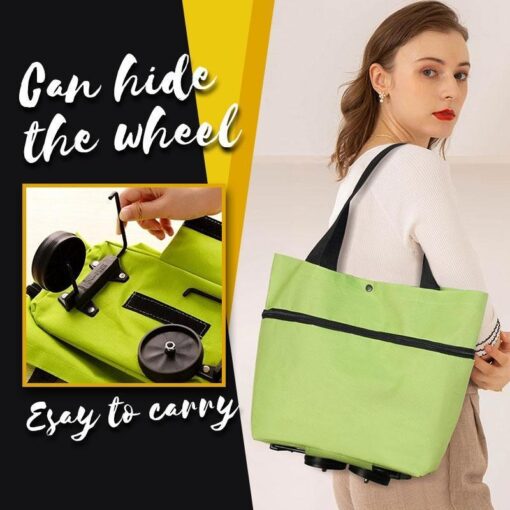2-in-1 Rolling Shopping Bag