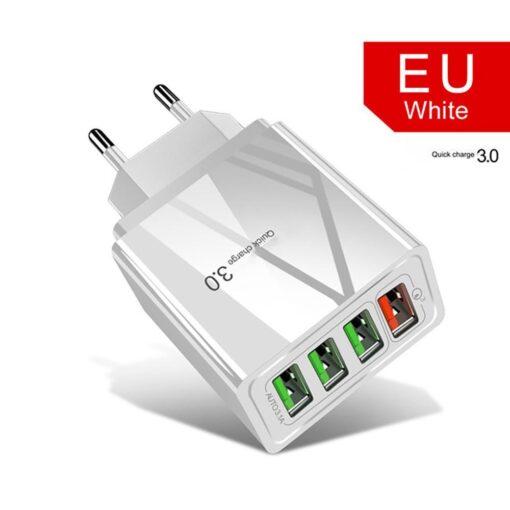 Illuminated 4USB Mobile Phone Charger 3A Charging Head - Image 9