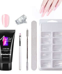 Painless Extension Gel Nail Art Without Paper Holder Quick Model Painless Crystal Gel Set