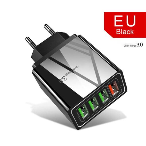 Illuminated 4USB Mobile Phone Charger 3A Charging Head - Image 3