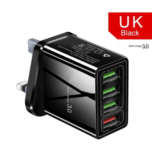 Illuminated 4USB Mobile Phone Charger 3A Charging Head - Image 10