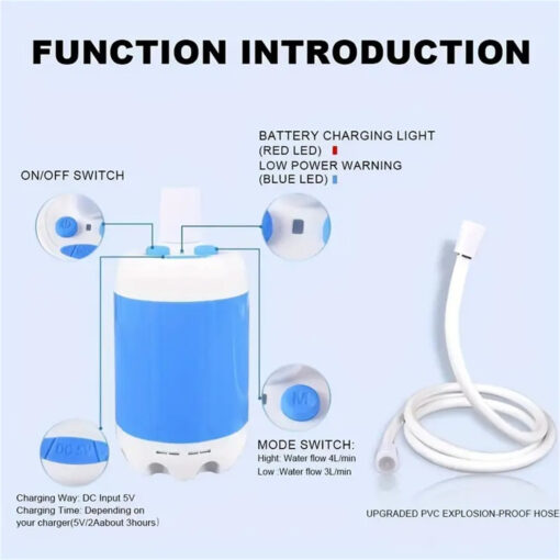 Portable Outdoor Camping Shower - Image 9