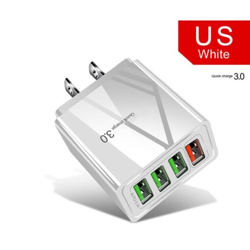 Illuminated 4USB Mobile Phone Charger 3A Charging Head - Image 4