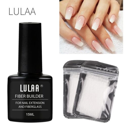 Nail Extension Fiber Set Nail Extension Gel Repair Liquid Paper-free Support Sheet - Image 10