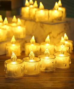 Led Lights Electronic Candle Lighted Tea Wax Home Decor Candles Lamp
