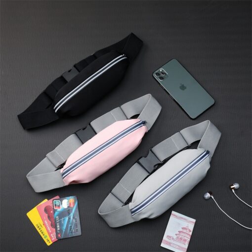 Men's And Women's Outdoor Sports Waist Bag Gym Bag Waterproof Storage Bag Sports Bag Invisible Ultra-thin Mini Small Waist Bag - Image 4