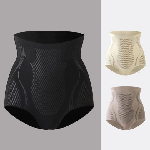 Liquid Spandex High Waist Belly Contracting And Hip Lifting Pants - Image 2