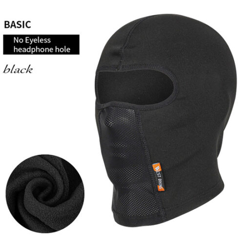 Ski Fleece With Glasses Hole Motorcycle Headgear Bicycle Mask - Image 2