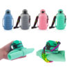 Large Capacity Water Cup Fitness Portable Roll Cup Food Grade Silicone Belly Cup Folding Outdoor Sports Water Bottle