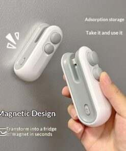 Mini 2 In 1 Sealer Heat Sealer Bag Opening Machine For Snacks Home USB Sealer Vacuum Sealer Snacks Plastic Bag Heat Sealer