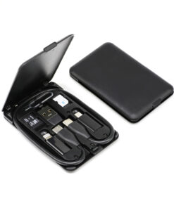 Card Type Multi-function Business Card Case Data Cable