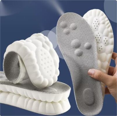 Soft Super Sports Shock Absorption Sweat-absorbent Sockliner With Massage Function