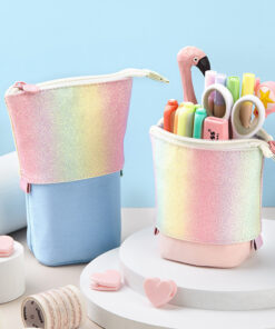 Creative Rainbow Large Capacity Retractable Pencil Case