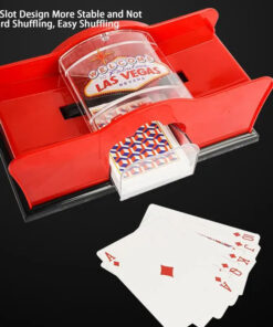 Poker Card Hand Shuffler Easy Hand Cranked Casino Card Shuffling Machine For Blackjack Poker Texas