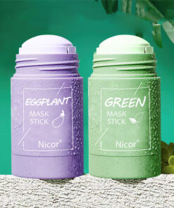 Cleansing Green Tea Mask Clay Stick Oil Control Anti-Acne Whitening Seaweed Mask Skin Care