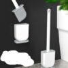 Silicone No Dead Angle Wash Toilet Brush Set